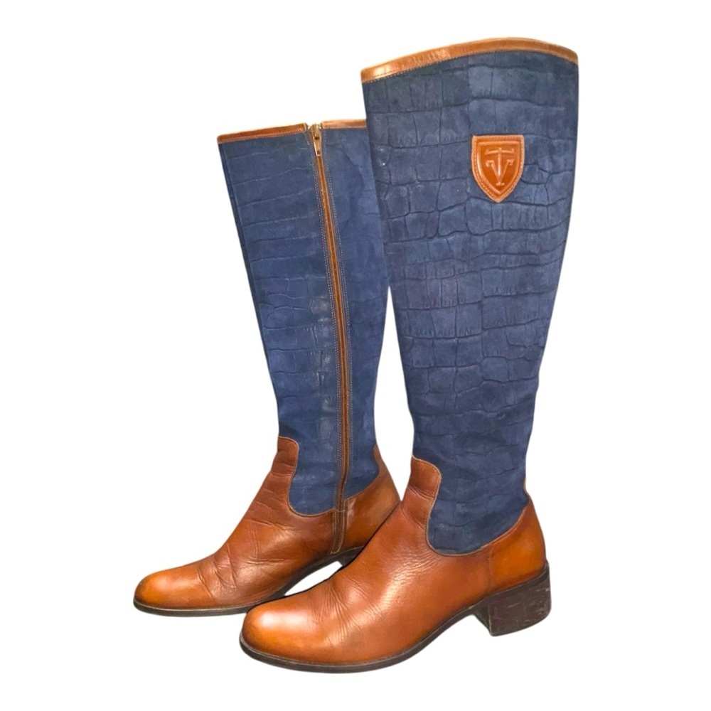 Roberto‎ Botticelli Womens Boots 39 8.5  Quilted Leather Italy